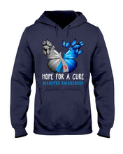 Load image into Gallery viewer, Hope For Cure Diabetes Awareness Hoodie