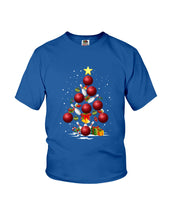 Load image into Gallery viewer, Bowling   Bowling Christmas Tree Christmas T-Shirt Youth Tee