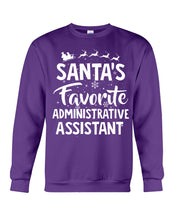 Load image into Gallery viewer, Santa Favorite Assistant Funny Christmas Gift Shirt Sweatshirt