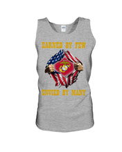 Load image into Gallery viewer, Earned By Few Envied By Many Black T-Shirt Unisex Tank Top