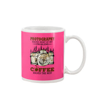 Load image into Gallery viewer, Solve Most Problems Camera Map Photography T-Shirt Mug