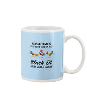 Load image into Gallery viewer, Cluck It Chicken Funny Quote T-Shirt Mug