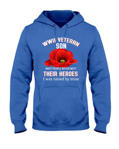 Wwii Veteran Son Gift For Veterab Mom Hoodie