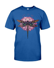 Load image into Gallery viewer, Let It Be Dragonfly Lotus Guys Tee