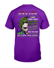 Load image into Gallery viewer, July Guy Joker Quiet Sweet Funny Crazy Black T-Shirt Guys Tee