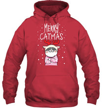 Load image into Gallery viewer, Funny Merry Catmas Christmas Gift Shirt Hoodie