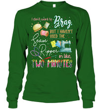 Load image into Gallery viewer, Brag Sean Ripper In Two Minutes Funny T-Shirt Unisex Long Sleeve