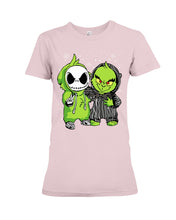 Load image into Gallery viewer, Cute Little Jack Skellington Grinch Best Friend Christmas Gift Shirt Ladies Tee