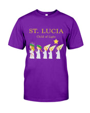 Load image into Gallery viewer, St Lucia Child Of Light God Jesus Christmas Gift Guys Tee