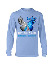 Load image into Gallery viewer, Hope For Cure Diabetes Awareness Unisex Long Sleeve