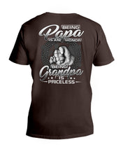 Load image into Gallery viewer, Gift For Grandpa Custom Design Family T-Shirt Guys V-Neck