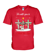 Load image into Gallery viewer, Savior Christ The Lord Gift For Christmas Gift T-Shirt Guys V-Neck