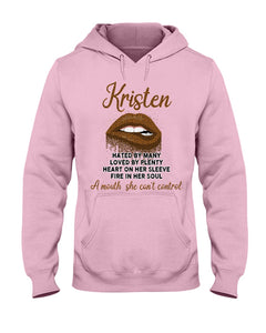 Kristen A Mouth She Can't Control Quote Name T-Shirt Hoodie