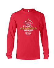 Load image into Gallery viewer, Finnish Crazy Grandma Gift For Grandma Family Unisex Long Sleeve