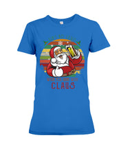 Load image into Gallery viewer, Santa Claus Beer Gift For Christmas Black T-Shirt Ladies Tee