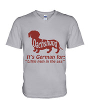 Load image into Gallery viewer, Dachshund German Shirt For Dachshunds Dog Lovers Guys V-Neck