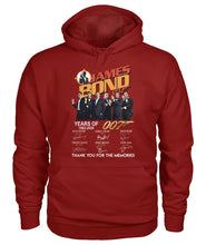 Load image into Gallery viewer, James Bond Anniversary Autograph 1962-2020 T-Shirt Hoodie