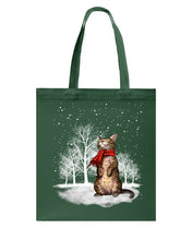 Load image into Gallery viewer, Merry Christmas - Bear Basketweave Tote Bag