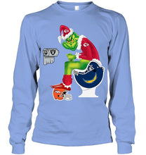 Load image into Gallery viewer, Funny Grinch Kansas Chief Christmas Gift Tee Unisex Long Sleeve
