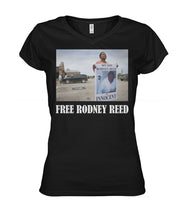 Load image into Gallery viewer, Free Rodney Reed Raise Your Voice 1 Ladies V-Neck