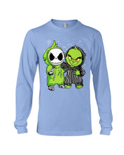 Load image into Gallery viewer, Cute Little Jack Skellington Grinch Best Friend Christmas Gift Shirt Unisex Long Sleeve
