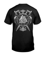 Load image into Gallery viewer, Viking Valknut Viking Pattern Custom T-Shirt Guys Tee