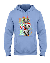 Load image into Gallery viewer, Funny Cows Ho Ho Ho Christmas Gift For Cow Lovers Hoodie