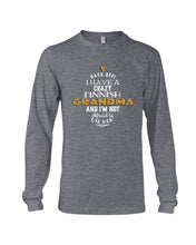 Load image into Gallery viewer, Finnish Crazy Grandma Gift For Grandma Family Unisex Long Sleeve