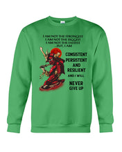 Load image into Gallery viewer, Samurai Consistent Persistent Resilient Quote T-Shirt Sweatshirt
