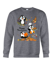Load image into Gallery viewer, Penguin Happy Thanksgiving Gift For Kids Sweatshirt