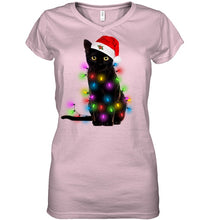 Load image into Gallery viewer, Cat Merry And Bright New Ladies V-Neck
