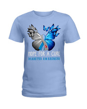 Load image into Gallery viewer, Hope For Cure Diabetes Awareness Ladies Tee