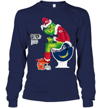 Load image into Gallery viewer, Funny Grinch Kansas Chief Christmas Gift Tee Unisex Long Sleeve