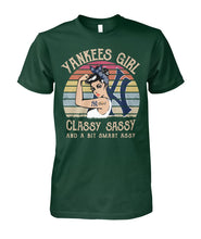 Load image into Gallery viewer, Yankees Girl Classy Sassy Funny Gift T-Shirt Guys Tee