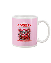 Load image into Gallery viewer, Woman Loves Ohio States Buckeyes American Football Ncaa 2019 T-Shirt Mug