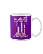 Load image into Gallery viewer, Lived By A Code Back Side T-Shirt Mug