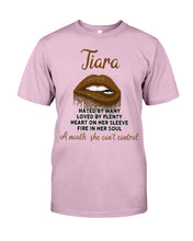 Load image into Gallery viewer, Tiara A Mouth She Can't Control Quote Name T-Shirt Guys Tee