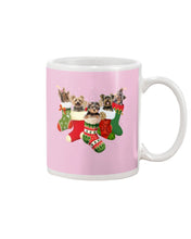 Load image into Gallery viewer, Yorkies In The Socks For Yorkie Lovers Christmas Gift Mug