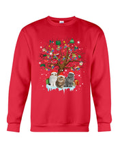 Load image into Gallery viewer, Christmas Tree Cat Lovers Cute Funny T-Shirt Sweatshirt