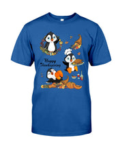 Load image into Gallery viewer, Penguin Happy Thanksgiving Gift For Kids Guys Tee