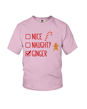 Load image into Gallery viewer, Nice Naughty Ginger Redhead T Shirt Youth Tee