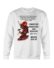 Load image into Gallery viewer, Samurai Consistent Persistent Resilient Quote T-Shirt Sweatshirt