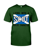 Load image into Gallery viewer, Living With A Scotland Funny Quote T-Shirt Guys Tee