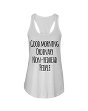 Load image into Gallery viewer, Redhead Good Morning White Mug Ladies Flowy Tank