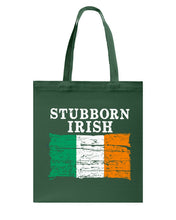 Load image into Gallery viewer, Stubborn Irish Flag Love Ireland Custom T-Shirt Basketweave Tote Bag