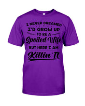 Load image into Gallery viewer, Spoiled Wife Funny Quote Family Tee Guys Tee
