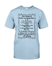 Load image into Gallery viewer, Italian Say Goodbye Funny Tee Guys Tee