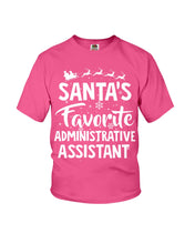 Load image into Gallery viewer, Santa Favorite Assistant Funny Christmas Gift Shirt Youth Tee