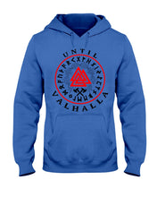Load image into Gallery viewer, Viking Pattern Until Valhalla Tee Hoodie