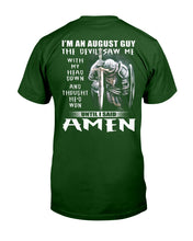 Load image into Gallery viewer, August Guy Amen Birthday Gift For Christian Guys Tee